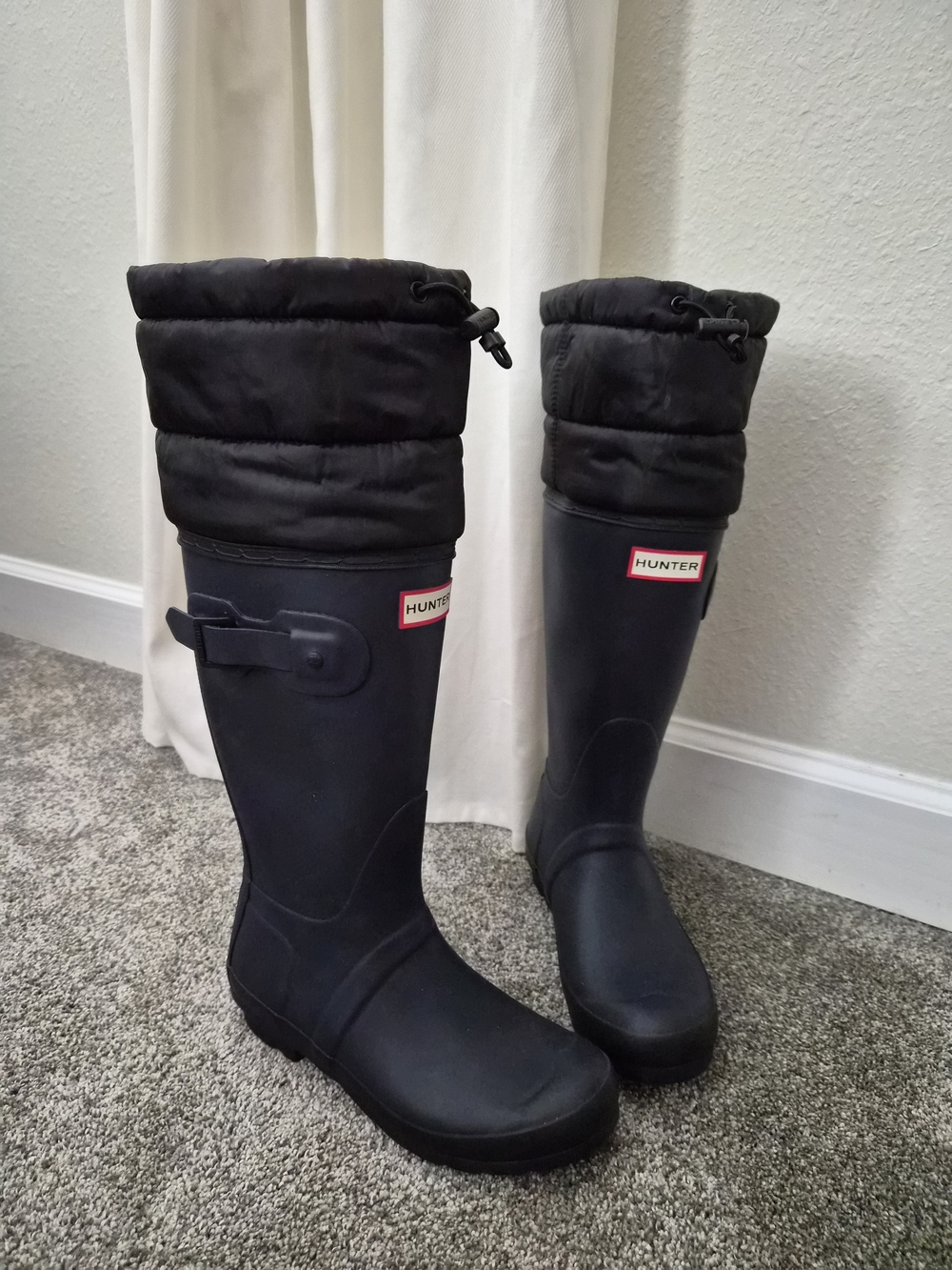 Hunter Black Tall Women's Insulated Rain Boots